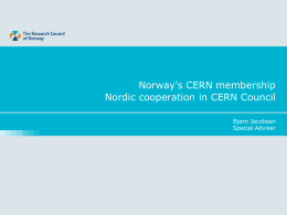 Norway @ CERN