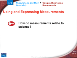 Measurements and Their Uncertainty