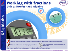 Dividing fractions