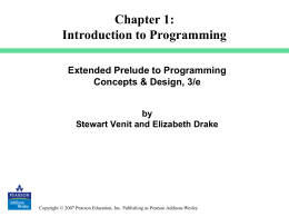 TA1: An Introduction to Programming