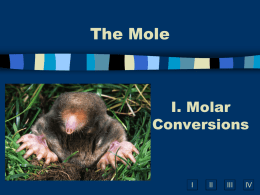 Mole Power Point