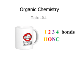 Topic 10.1 Fundametals of Organic Chemistry
