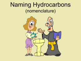 PowerPoint - Naming Hydrocarbons