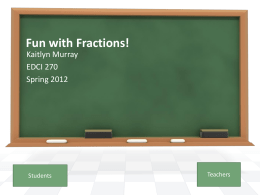 Fun with Fractions!