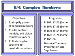 2 4 Complex Numbers