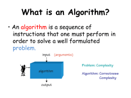 Algorithms - UNC Computer Science