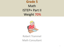 Grade 6 Math ISTEP+ Part II