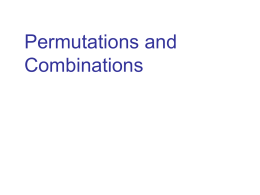 Permutations and Combinations File