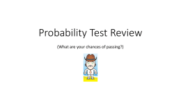 Probability Test Review