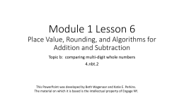 Module 1 Lesson 6 - Peoria Public Schools