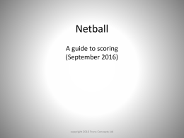 Slide 1 - Spire Netball