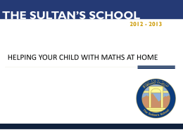 Helping your child with maths at home