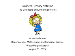 balanced ternary notation