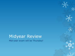 Mini Midyear Review Minute to Win it Edition!