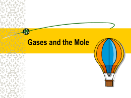 Gases and the Mole