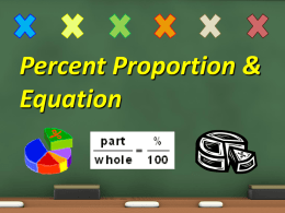 Percent Proportion