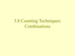 3.8 Combinations