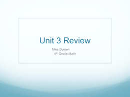 Unit 3 Review - hilarygrade4