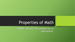 Properties of Mathx