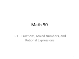 5.1 - David Beydler`s Math