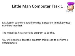 Little Man Computer Task 2x