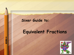 Equivalent Fractions interactive mathx