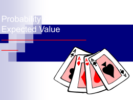Odds And Expected Value