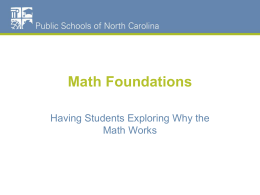 Math Foundations