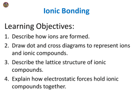 L2 Ionic Bonding - Don`t Trust Atoms