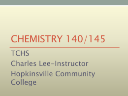 Chemistry 140/145