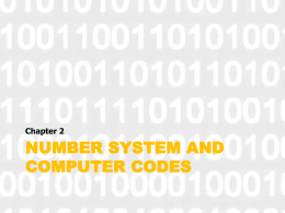 Number Systemes n Computer Codesx