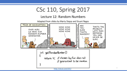 CSc 110, Autumn 2016 - University of Arizona Computer Science