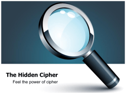 The Hidden Cipher