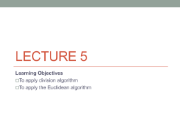 Lecture 5 - i