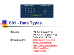 Chapter 1 - Data Types - BYU Computer Science Students