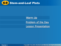stem-and-leaf plot