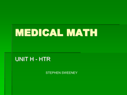 Click Here for Medical Math Powerpoint
