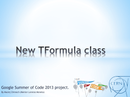 New TFormula class