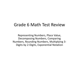 Math Test Review