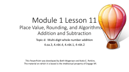 Module 1 Lesson 11 - Peoria Public Schools