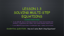 Updated 1-3 Solving Multi