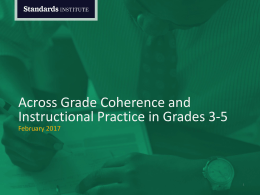 across grade coherence in grades 3-5