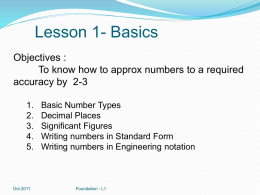 Lesson 1- Basics