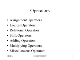 Operators and attributes_L7