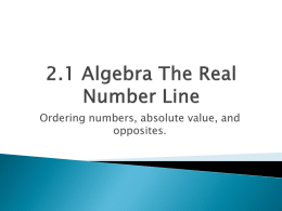 2.1 Algebra