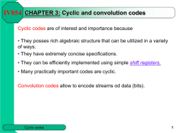 CHAPTER 3: Cyclic Codes