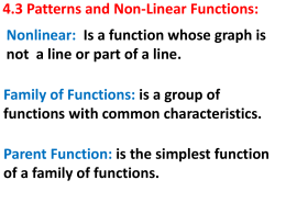 4_3 Patterns and NonLinear Functions