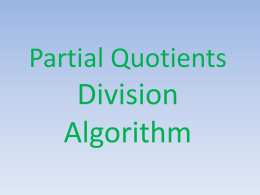 partial quotients day 1