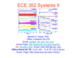 ECE 352 Systems II