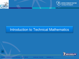 Introduction to Technical Mathematics